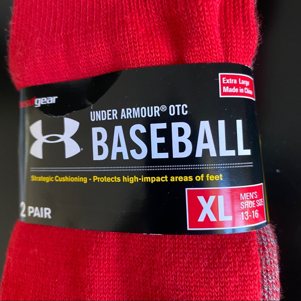 New Under Armour Baseball 2 pack cushioning socks